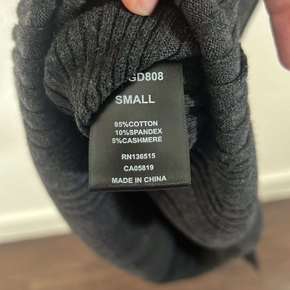 Revolve One Grey Day Freya Midi Dress in Asphalt Cotton Cashmere Blend Small - Picture 7 of 8